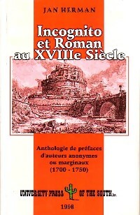 Livrenpoche : Incognito et roman au XVIIIe siècle - Jan Herman - Livre