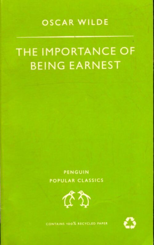 Livrenpoche : The importance of being Earnest - Oscar Wilde - Livre