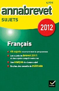Livrenpoche : Français - Sujets 2012 - Collectif - Livre