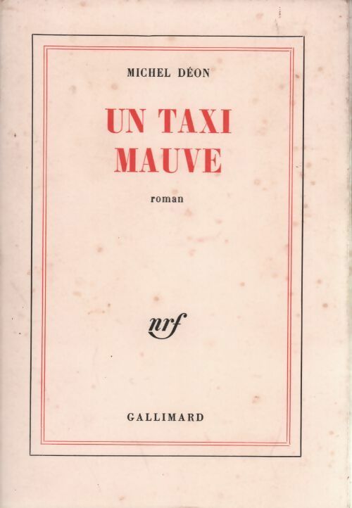 Livrenpoche : Un taxi mauve - Michel Déon - Livre