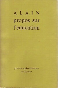 Livrenpoche : A propos de l'éducation - Alain - Livre