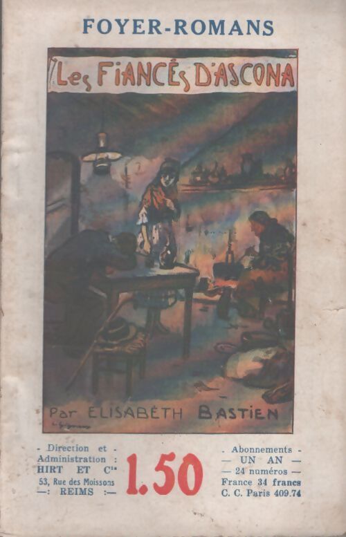 Les fiancés d'Ascona - Elisabeth Bastieu - Livre