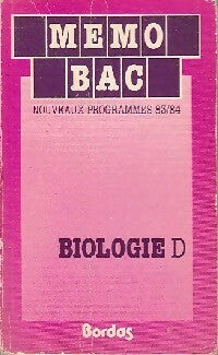 Livrenpoche : Biologie D - Jean-Marie Homassel - Livre