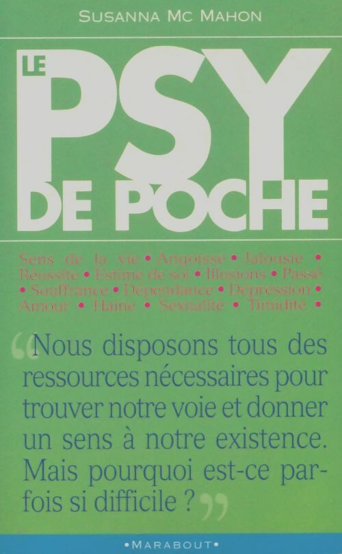 Livrenpoche : Le psy de poche - Susanna McMahon - Livre