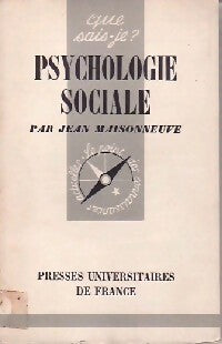 Livrenpoche : Psychologie sociale - Jean Maisonneuve - Livre