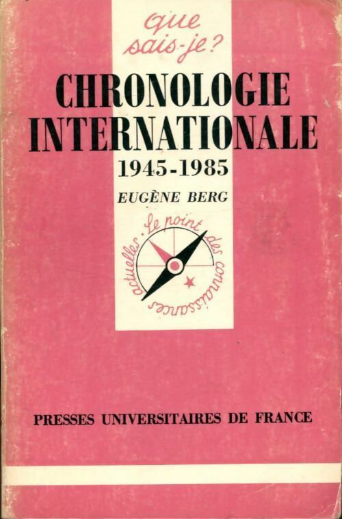 Livrenpoche : Chronologie internationale 1945-1985 - Eugène Berg - Livre