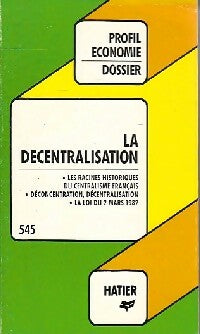 Livrenpoche : La décentralisation - Emmanuel Hérichon - Livre