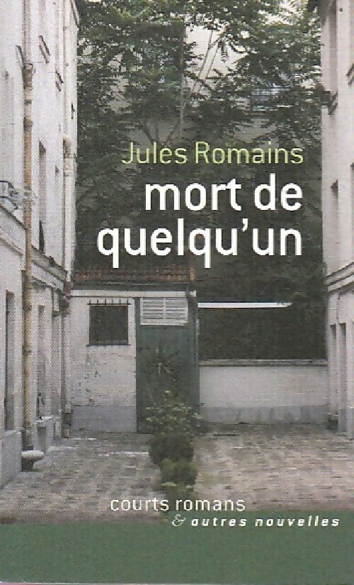 Livrenpoche : Mort de quelqu'un - Jules Romains - Livre