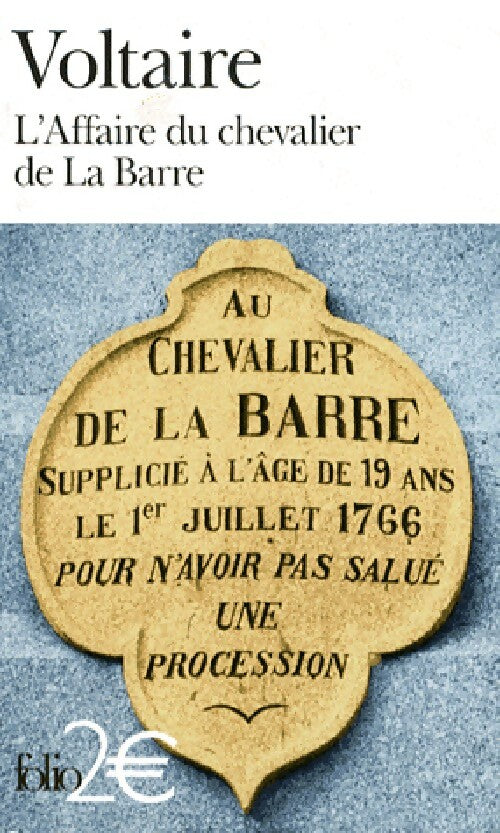Livrenpoche : L'affaire du chevalier de la barre - Voltaire - Livre