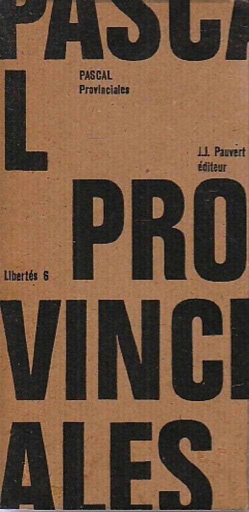Livrenpoche : Provinciales - Pascal - Livre