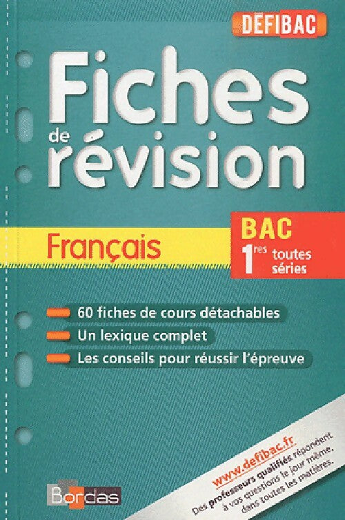 Livrenpoche : Français 1ères toutes séries, fiches de révision - Collectif - Livre