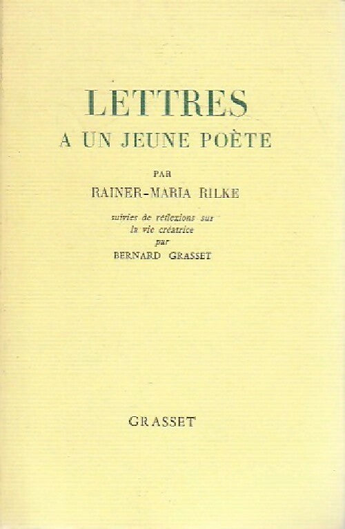 Livrenpoche : Lettres à un jeune poète - Rainer Maria Rilke - Livre