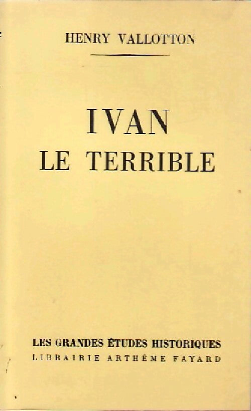 Livrenpoche : Ivan le terrible - H. Vallotton - Livre