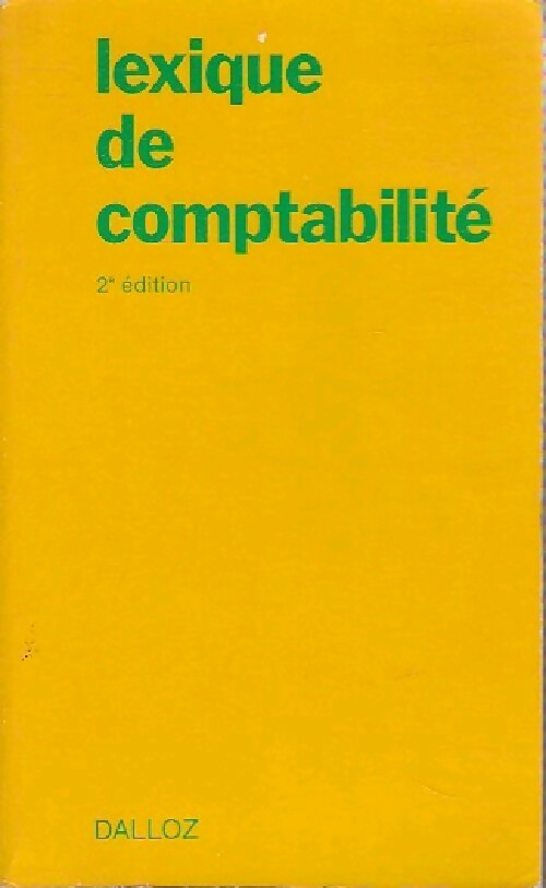 Livrenpoche : Lexique de comptabilité - Pierre Lassègue - Livre