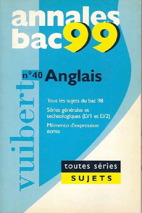 Livrenpoche : Anglais Toutes séries 1999 - Josette Gautier - Livre