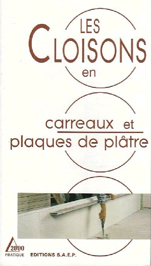 Livrenpoche : Les cloisons en carreaux et plaques de plâtre - Alain Thiébaut - Livre