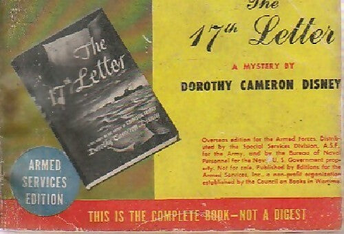 Livrenpoche : The 17th letter - Dorothy Cameron Disney - Livre
