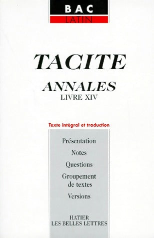 Livrenpoche : Annales (livres XIV) - Tacite - Livre