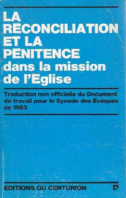 Livrenpoche : La réconciliation et la pénitence dans la mission de l'Eglise - Inconnu - Livre