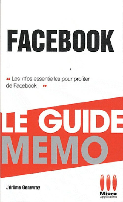 Livrenpoche : Facebook - Jérôme Genevray - Livre