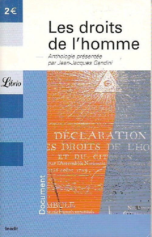 Les Droits de l'homme - Jean-Jacques Gandini - Livre