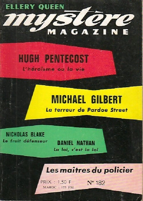 Livrenpoche : Mystère magazine n°182 - Collectif - Livre