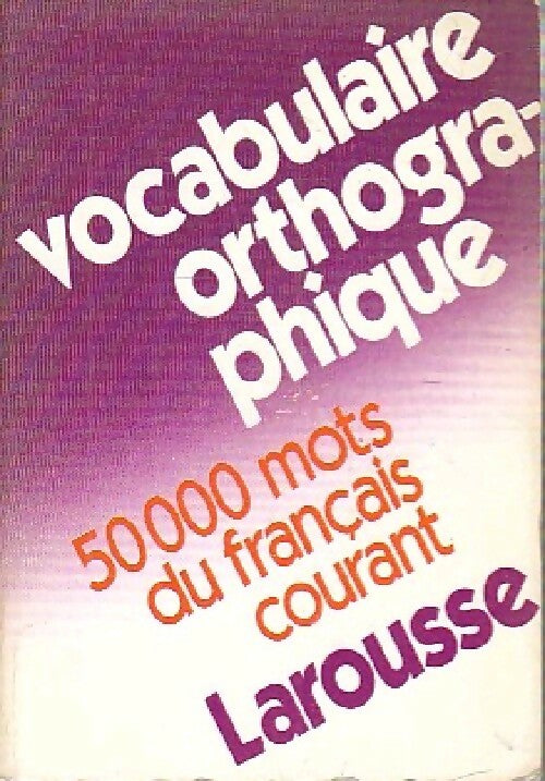 Livrenpoche : Vocabulaire orthographique - Inconnu - Livre