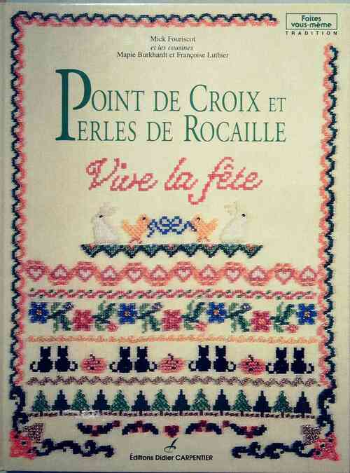 Livrenpoche : Point de croix et perles de rocaille - Mick Fouriscot - Livre