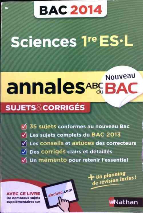 Livrenpoche : Sciences 1ère ES, L - Françoise Saintpierre - Livre