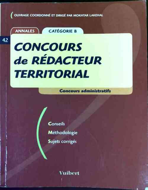 Livrenpoche : Concours de rédacteur territorial - Mokhtar Lakehal - Livre