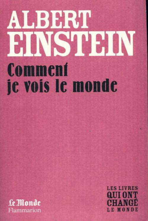 Livrenpoche : Comment je vois le monde - Albert Einstein - Livre