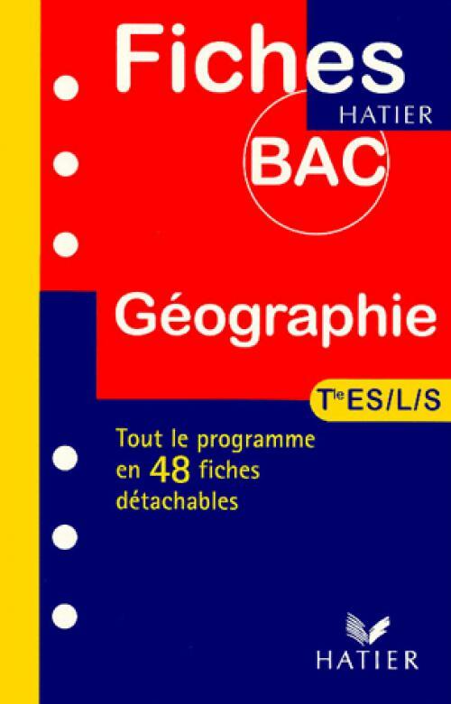 Livrenpoche : Géographie Terminales L, ES, S - Sophie Martin - Livre