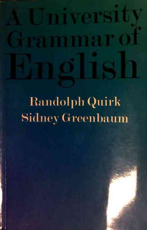Livrenpoche : A university grammar of english - Randolph Quirk - Livre