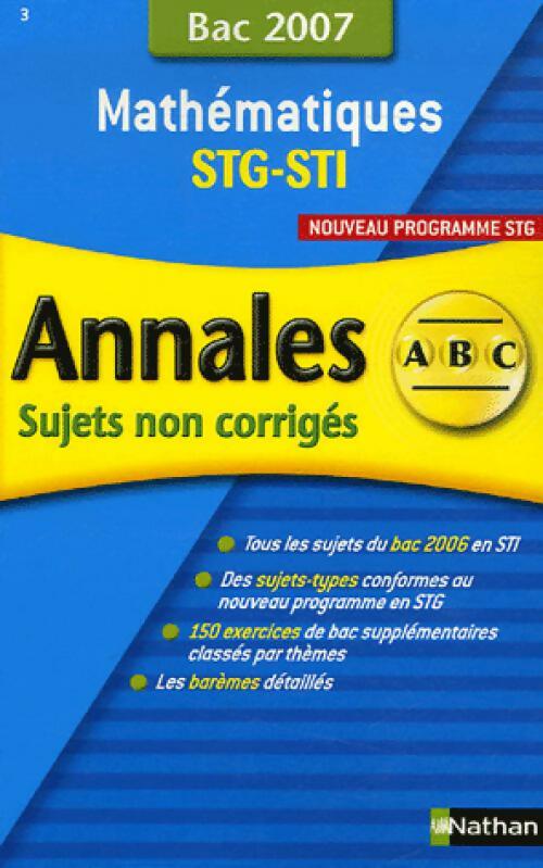 Livrenpoche : Mathématiques Terminales STG-STi 2007 - Michel Poncy - Livre