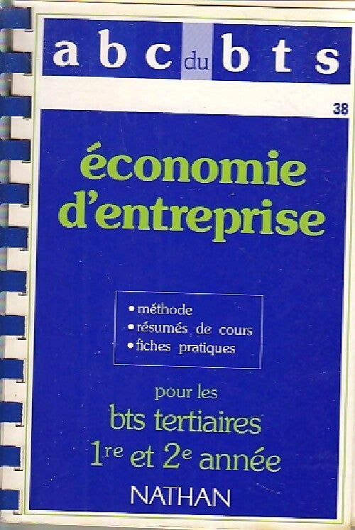 Livrenpoche : Economie d'entreprise BTS - Jean-Luc Charron - Livre