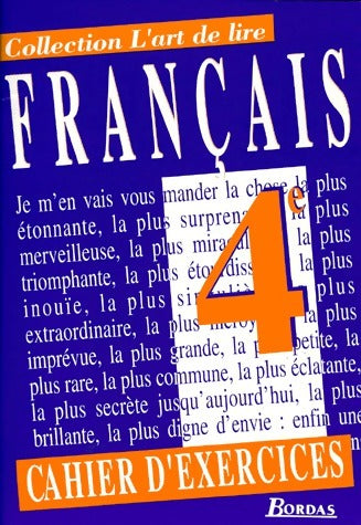 Livrenpoche : Français 4e. Cahier d'exercices - Françoise Spiess - Livre