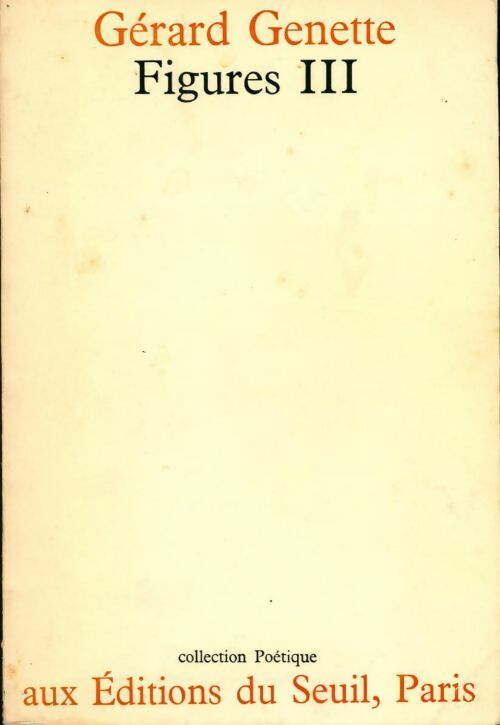 Livrenpoche : Figures III - Gérard Genette - Livre
