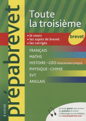 Livrenpoche : Toute la troisième - Collectif - Livre