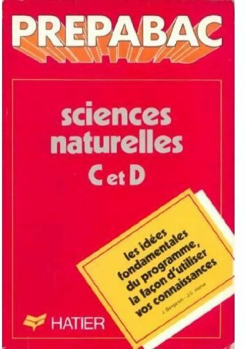 Livrenpoche : Sciences naturelles Terminales C et D - J. Bergeron - Livre