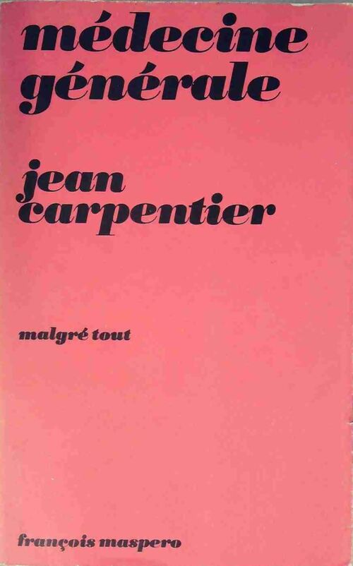 Livrenpoche : Médecine générale - Jean Carpentier - Livre