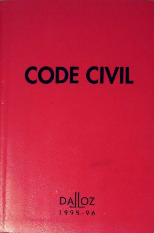 Livrenpoche : Code Civil 1995-1996 - Collectif - Livre