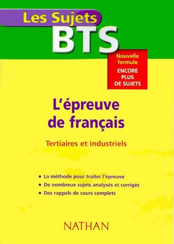 Livrenpoche : L'épreuve de français BTS tertiaires et industriels - Marie-Haude Caraës - Livre