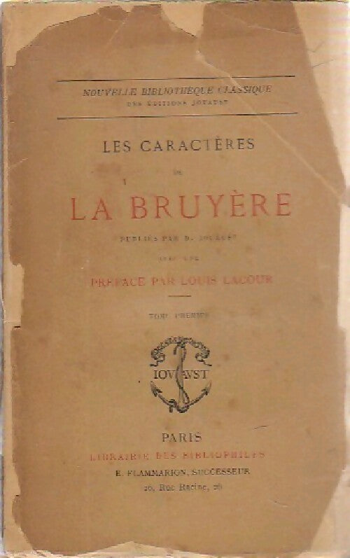 Livrenpoche : Les caractères - Jean De la Bruyère - Livre