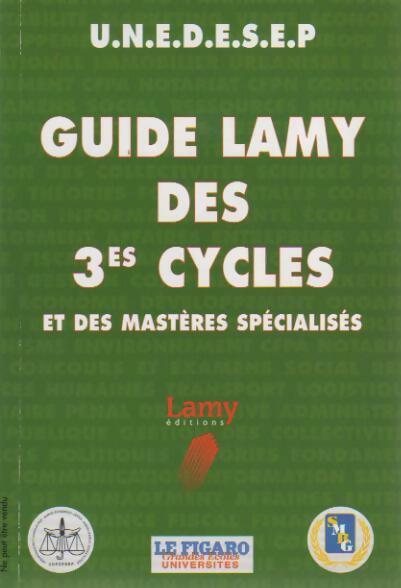 Livrenpoche : Guide Lamy des 3es Cycles et des mastères spécialisés 1998 - Collectif - Livre