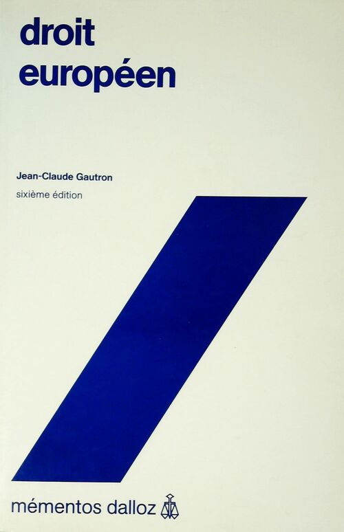 Livrenpoche : Droit européen - Jean-Claude Gautron - Livre