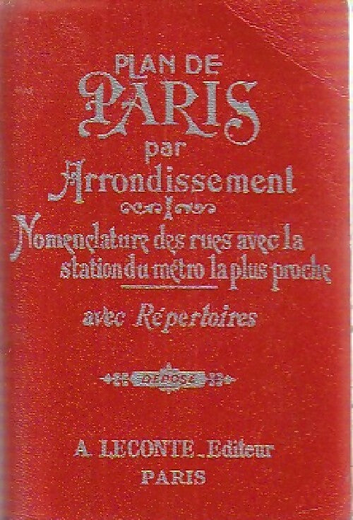 Livrenpoche : Plan de Paris par arrondissement - Leconte - Livre