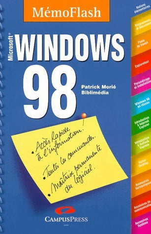 Windows 98 - Patrick Morié -  CampusPress GF - Livre