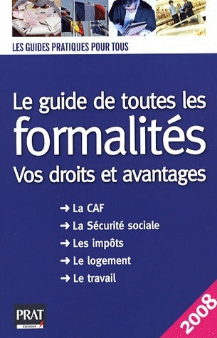 Livrenpoche : Le guide de toutes les formalités 2008 - Collectif - Livre
