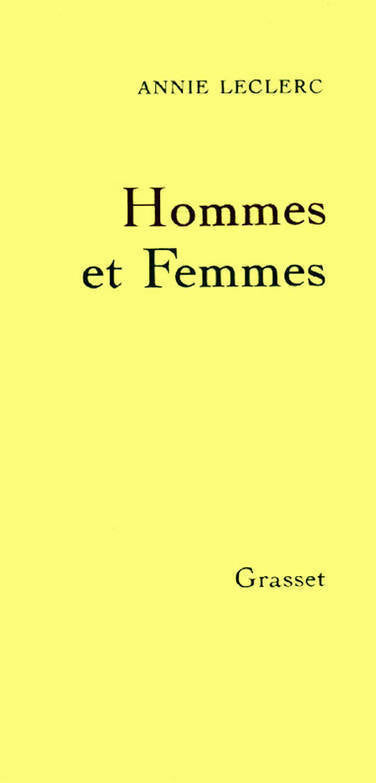 Livrenpoche : Hommes et femmes - Annie Leclerc - Livre