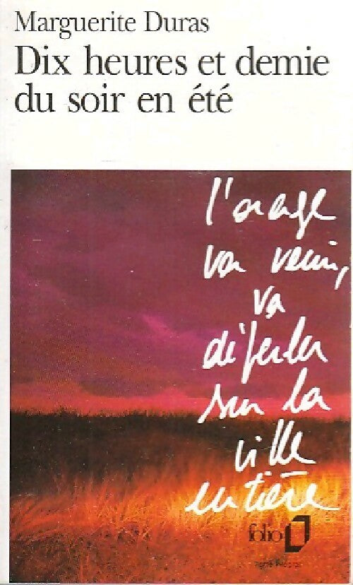 Livrenpoche : Dix heures et demie du soir en été - Marguerite Duras - Livre